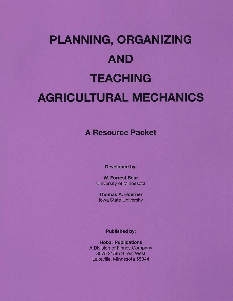 Planning Organization and Teaching Agricultural Mechanics