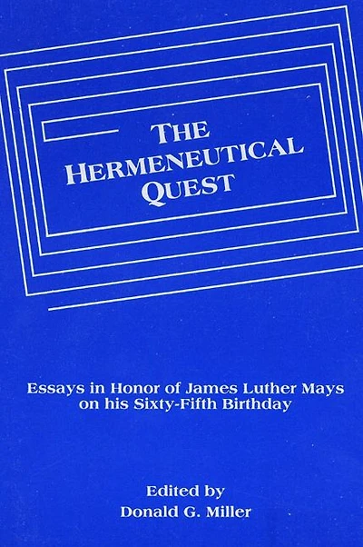 The Hermeneutical Quest