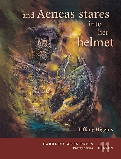 and Aeneas stares into her helmet