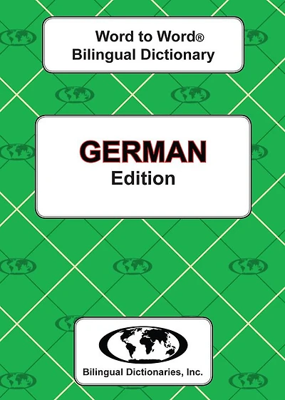 German Word to Word Bilingual Dictionary