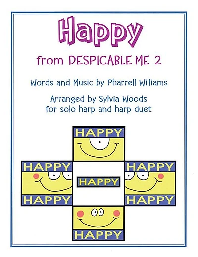 Happy: Arranged for Solo Harp & Harp Duet