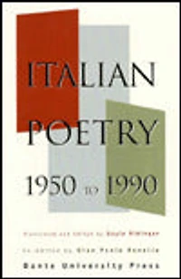 Italian Poetry, 1950 to 1990