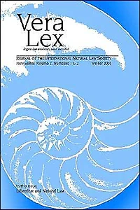 Vera Lex Vol 2: Journal of the International Natural Law Society