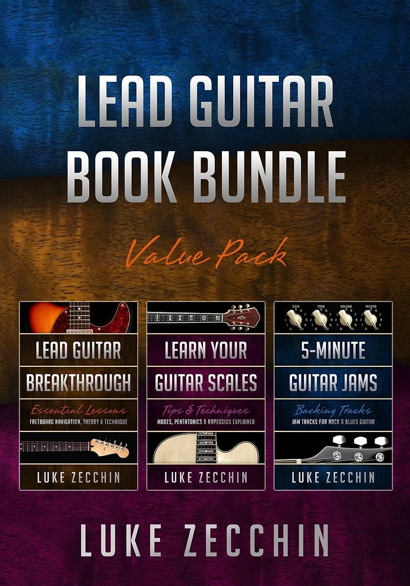 Lead Guitar Book Bundle: Breakthrough + Learn Your Scales 5-Minute Jams (Books Online Bonus)