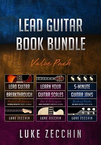 Lead Guitar Book Bundle: Breakthrough + Learn Your Scales 5-Minute Jams (Books Online Bonus)