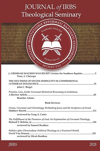 Journal of IRBS Theological Seminary 2020