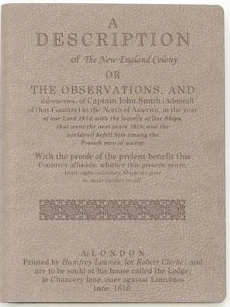 A Description of the New England Colony: Light Brown Lined Journal