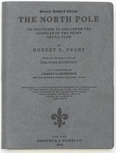 The North Pole: Dark Grey Lined Journal