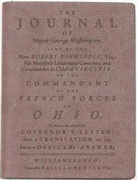 The Journal of Major George Washington: Dark Brown Lined Journal