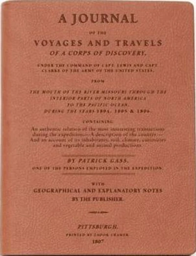 A Journal of the Corp of Discovery: Cognac Lined Journal