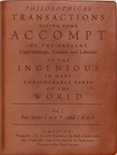Philosophical Transactions: Tan Lined Journal