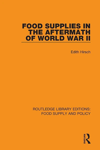 Food Supplies the Aftermath of World War II