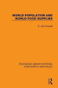 World Population and Food Supplies