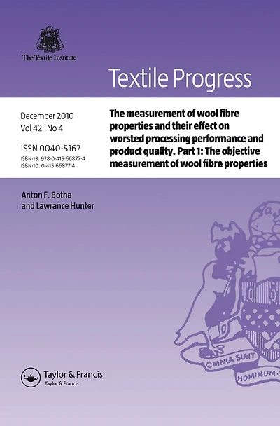 The Measurement of Wool Fibre Properties and their Effect on Worsted Processing Performance Product Quality: Part 1: Objective