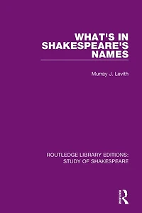 What's Shakespeare's Names