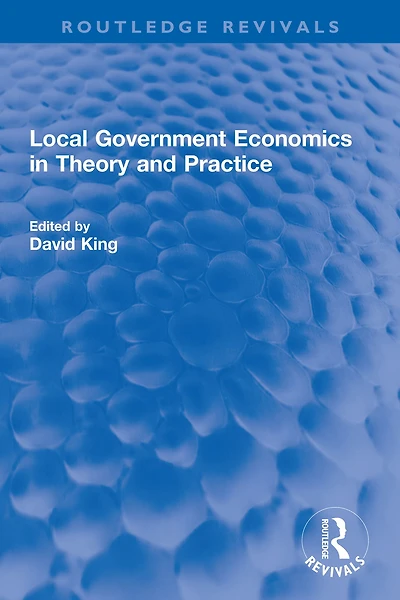 Local Government Economics Theory and Practice