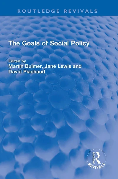 The Goals of Social Policy