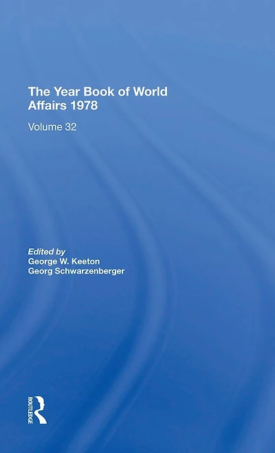 The Year Book Of World Affairs, 1978