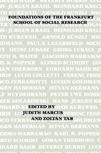Foundations of the Frankfurt School Social Research
