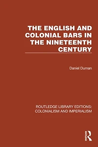 the English and Colonial Bars Nineteenth Century