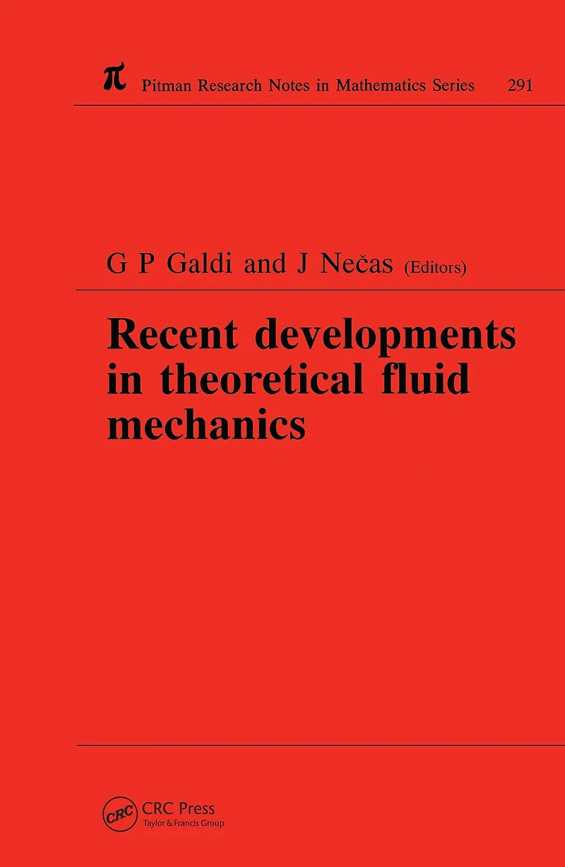 Recent Developments Theoretical Fluid Mechanics: Winter School, Paseky, 1992