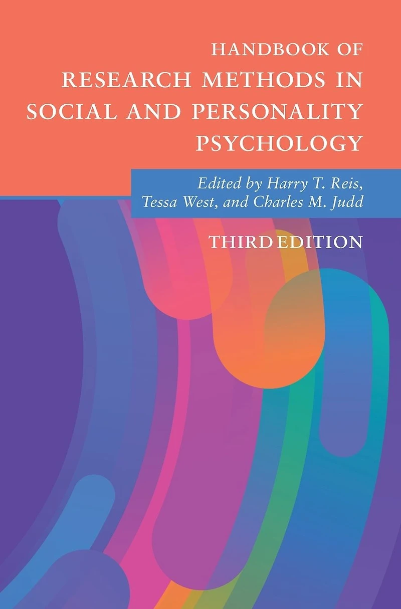 Handbook of Research Methods Social and Personality Psychology