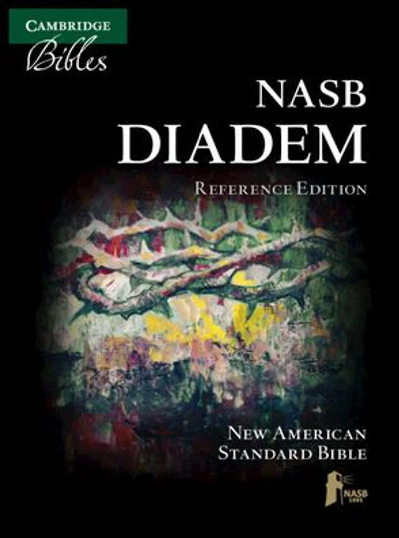 NASB Diadem Reference Edition, Black Edge-Lined Calfskin Leather, Red-letter Text, NS545:XRE