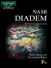 NASB Diadem Reference Edition, Black Edge-Lined Calfskin Leather, Red-letter Text, NS545:XRE