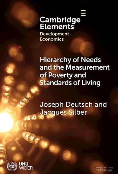 Hierarchy of Needs and the Measurement Poverty Standards Living