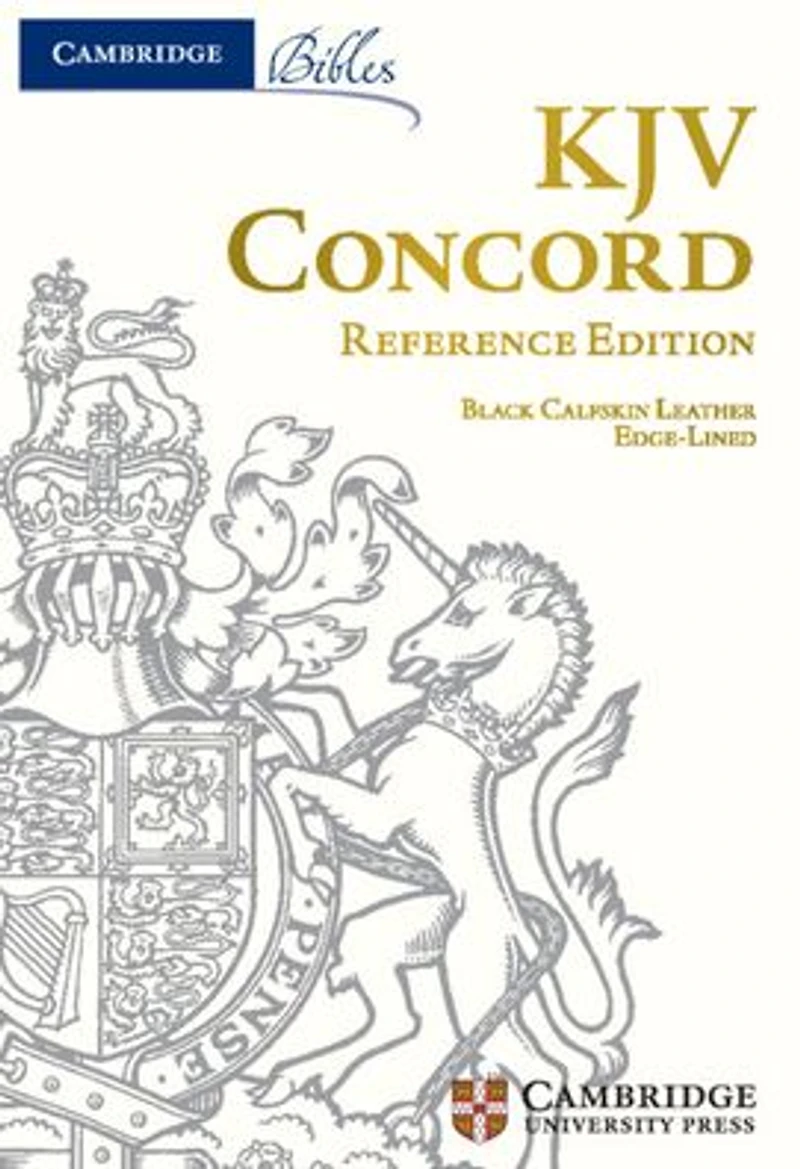 KJV Concord Reference Edition, Black Calfskin Leather, Full Yapp, KJ565:XRLY