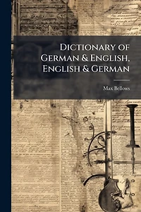 Dictionary of German & English, English