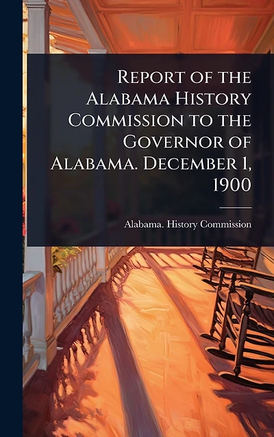 Report of the Alabama History Commission to the Governor of Alabama. December 1, 1900