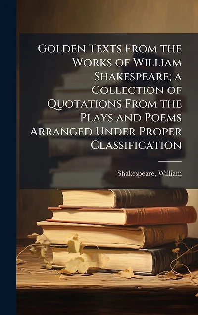 Golden Texts From the Works of William Shakespeare; a Collection Quotations Plays and Poems Arranged Under Proper Classification