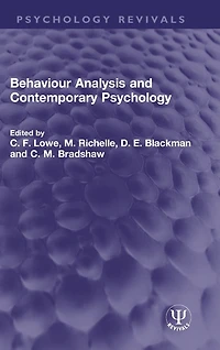 Behaviour Analysis and Contemporary Psychology