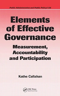 Elements of Effective Governance: Measurement, Accountability and Participation
