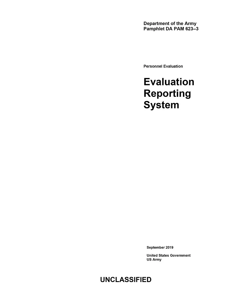 Department of the Army Pamphlet DA PAM 623-3 Evaluation Reporting System September 2019
