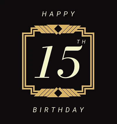 Happy 15th Birthday: 15th Birthday Guest Book. Perfect decoration for 15 Birthday. Memory Book, Message Log Book. Great as a keepsake gift.