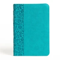 NASB Large Print Compact Reference Bible, Teal LeatherTouch