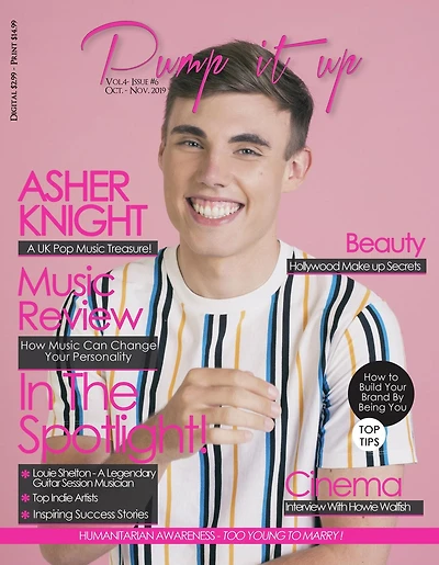 Pump it up Magazine: Asher Knight - A UK Pop Music Treasure
