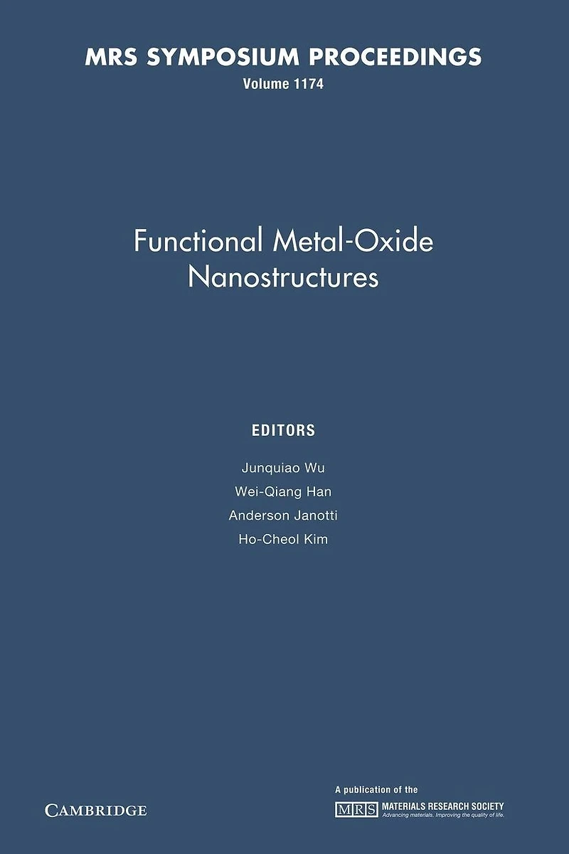 Functional Metal-Oxide Nanostructures: Volume 1174