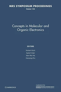 Concepts Molecular and Organic Electronics: Volume 1154