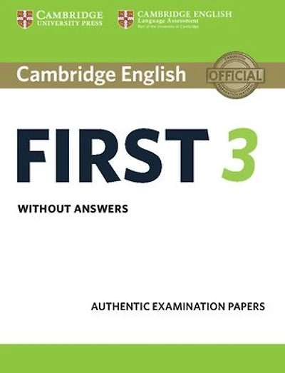 Cambridge English First 3 Student's Book without Answers