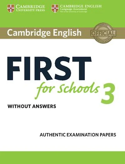 Cambridge English First for Schools 3 Student's Book without Answers