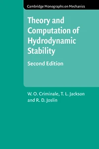 Theory and Computation Hydrodynamic Stability
