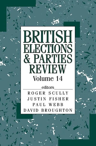 British Elections & Parties Review: Volume 14