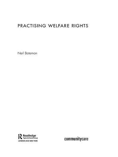 Practising Welfare Rights