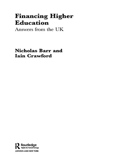 Financing Higher Education: Answers from the UK