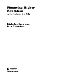 Financing Higher Education: Answers from the UK