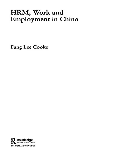 HRM, Work and Employment China