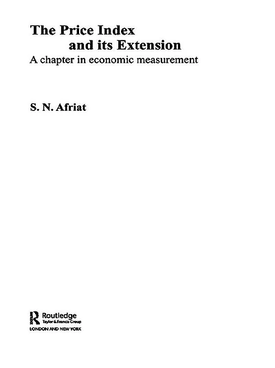 The Price Index and its Extension: A Chapter Economic Measurement